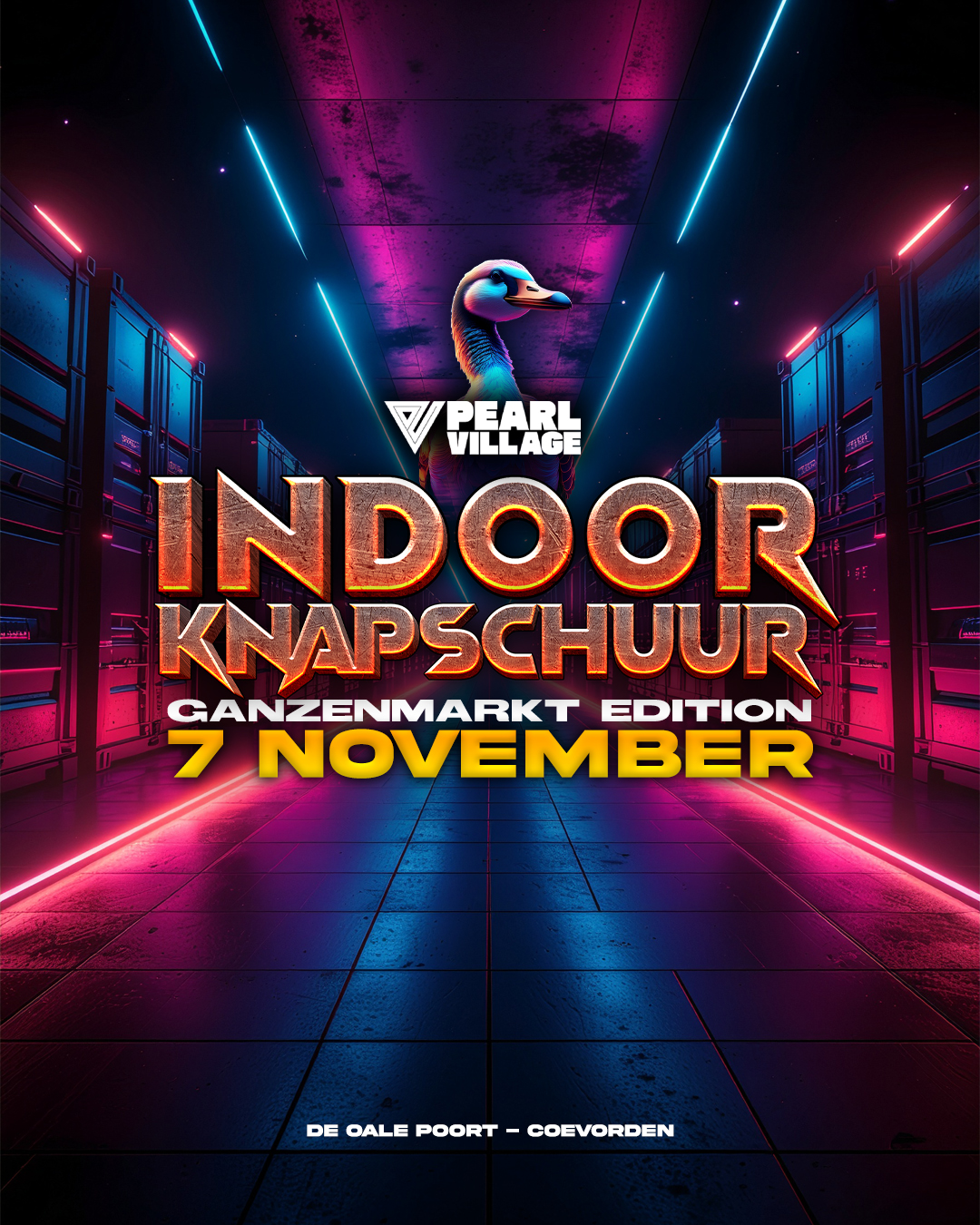 Poster Indoor Knapschuur Ganzenmarkt editie 7 november